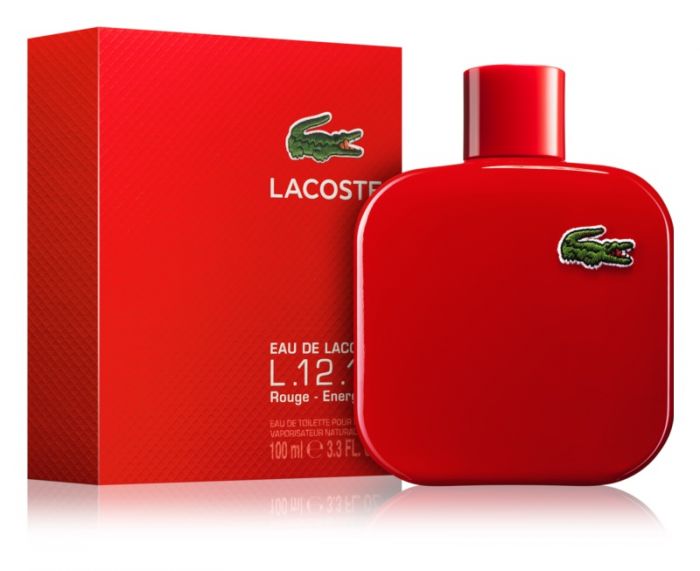 Buy Lacoste L.12.12 Rouge(Red) for Men EDT 100 mL | Arablly.com
